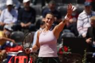 Aryna Sabalenka at the 2022 Italian Open.